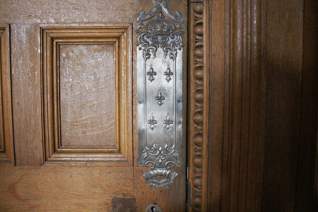 Door at The Wood Norton Hotel & Restaurant in the Cotwolds