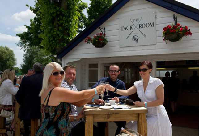Champagne at The Tack Room at Royal Windsor Racecourse