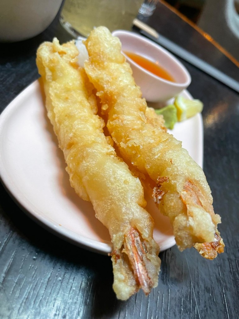 Tempura Prawns at Apothecary Izakaya Shoreditch